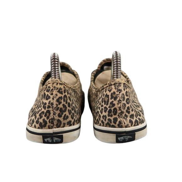 Vans Shoes Womens 7 Sneaker Authentic Low Pro Skate Casual Leopard Cheetah Brown - Picture 5 of 13